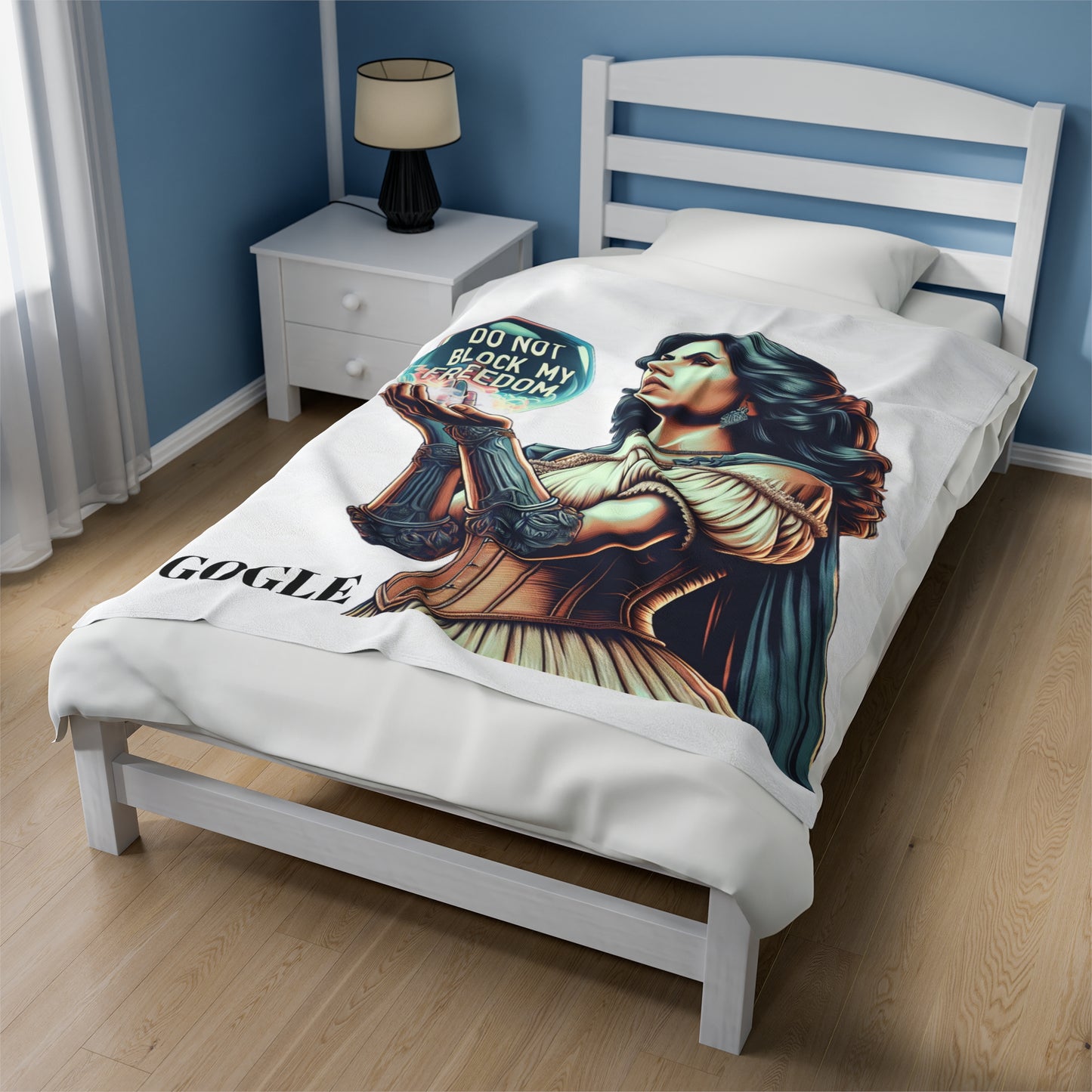 FREEDOM CONFORT Velveteen Plush Blanket