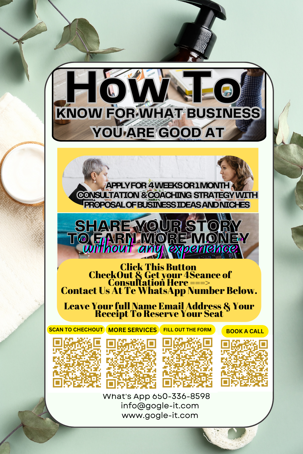 Talk about your project your needs, including your desire, and asking for a quotation