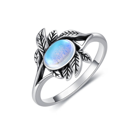 Moonstone Ring Sterling Silver Jewelry Gifts for Women