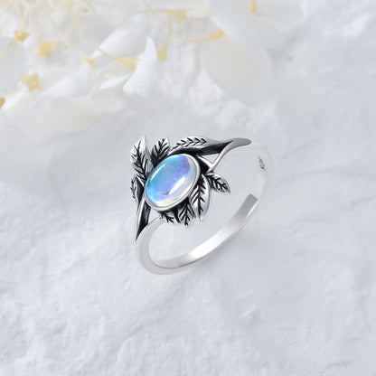 Moonstone Ring Sterling Silver Jewelry Gifts for Women